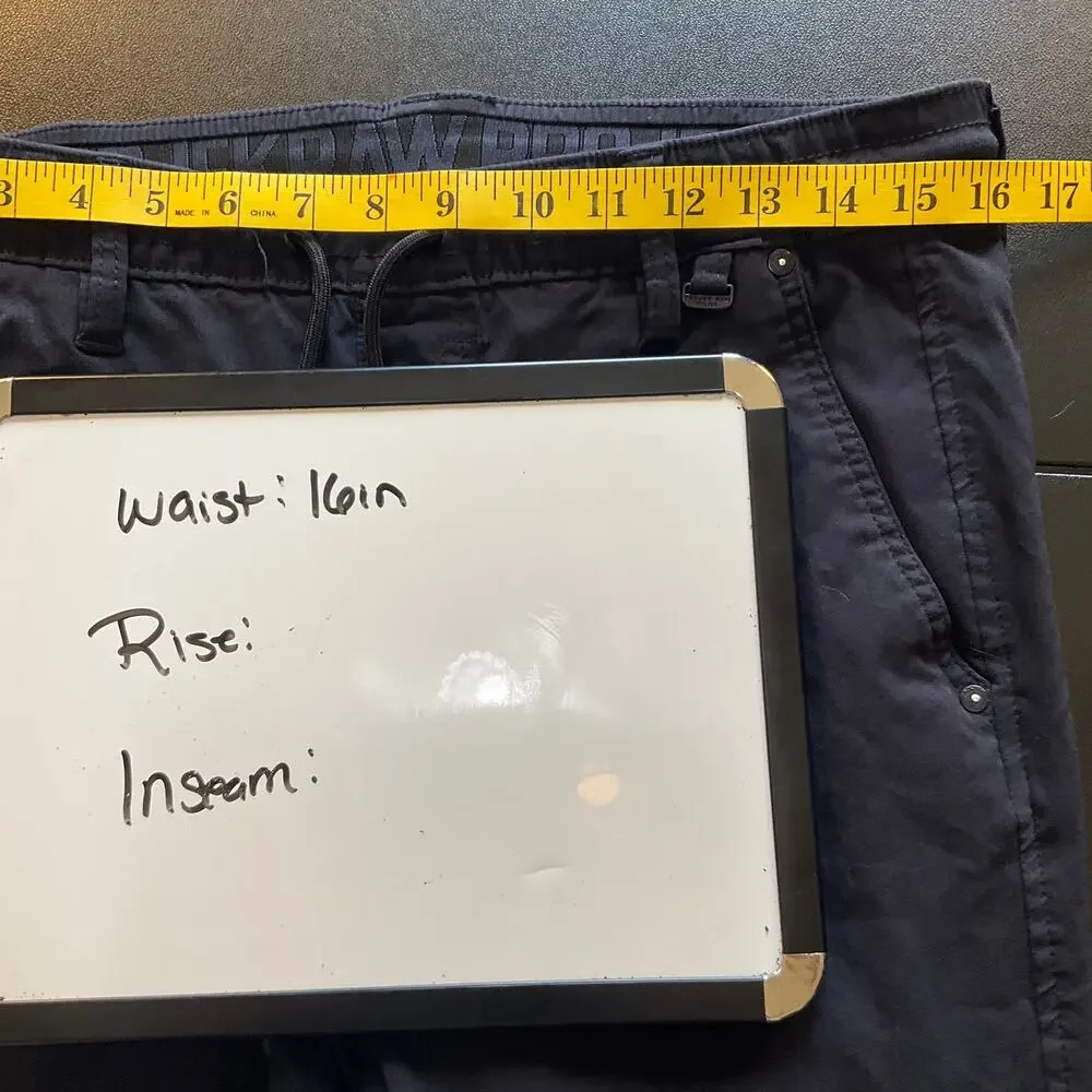 ProjeK Raw Men’s Navy Jogger Pants Medium Drawstring Stretch Casual Tapered